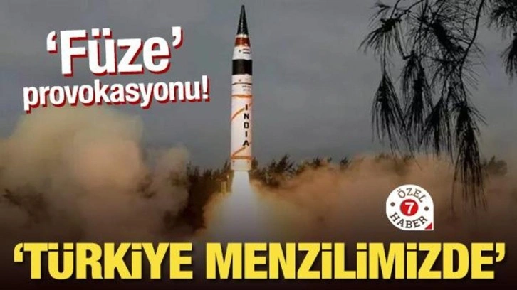 'Füze' provokasyonu! 