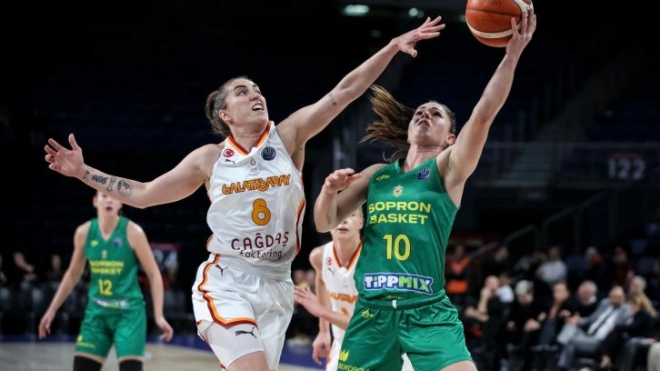 Galatasaray 104 sayı attı! Macar rakibe iki kat fark