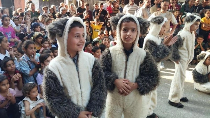 Gazze'de çocuklar Kurban Bayramı’nı kutladı