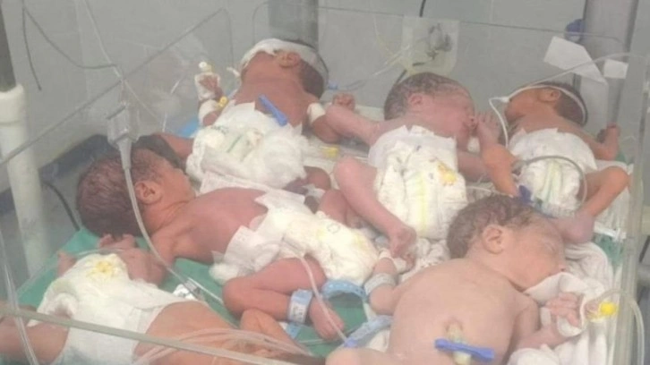 Gazze'de dehşete düşüren görüntü: 1 kuvözde 6 bebek