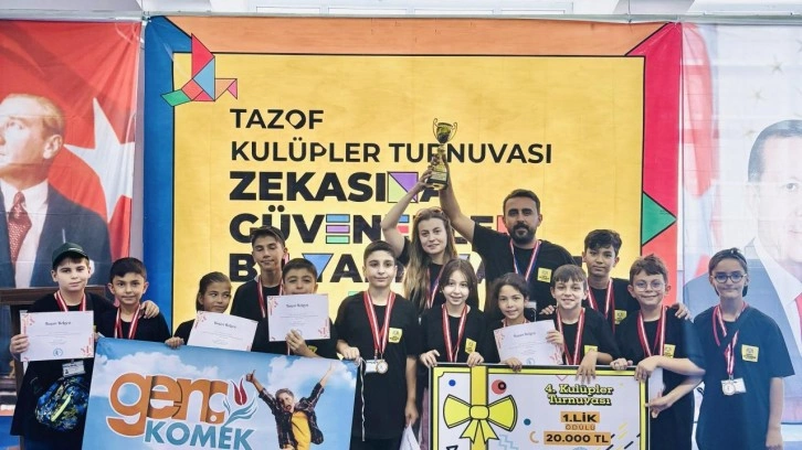 Genç KOMEK öğrencileri 4. Tazof Kulüpler Turnuvası’da Türkiye şampiyonu oldu