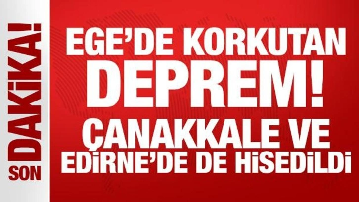 Gökçeada açıklarında 5,2 büyüklüğünde deprem!