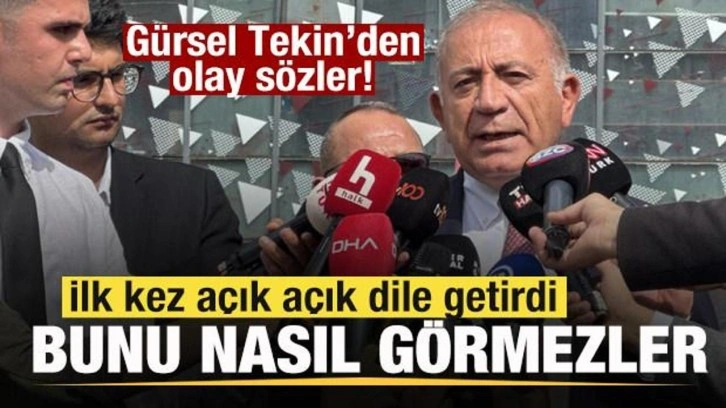 Gürsel Tekin'den olay sözler! İlk kez dile getirdi! CHP'liler Bunu nasıl görmez!