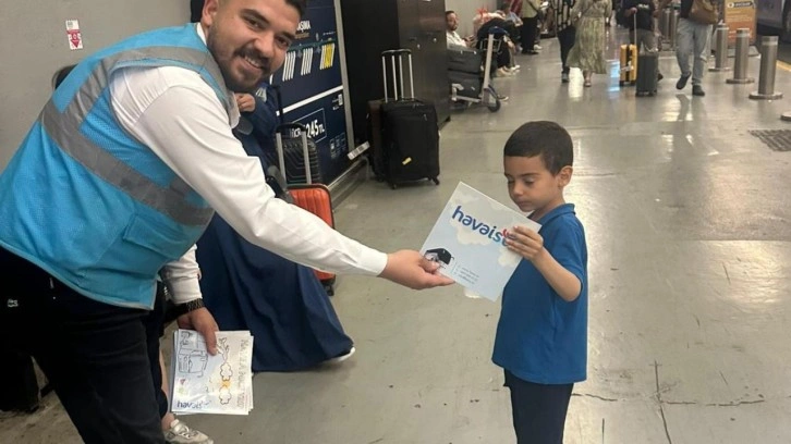 Havaist’ten çocuklara özel sürpriz: Minik yolculara boyama kitabı hediyesi