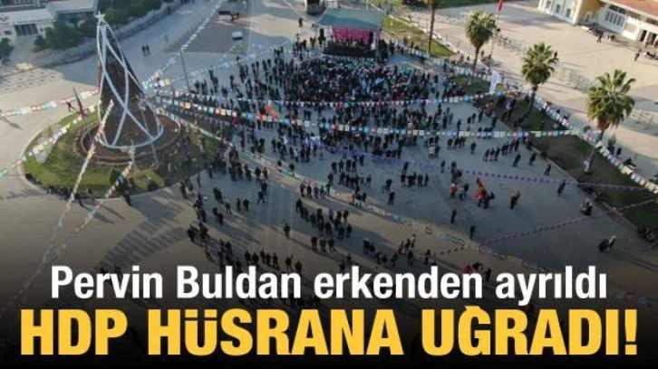 HDP h&uuml;srana uğradı! Pervin Buldan erkenden ayrıldı