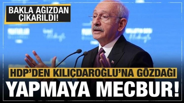 HDP'den Kılı&ccedil;daroğlu'na g&ouml;zdağı: Yapmaya mecbur