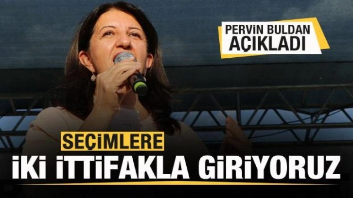 HDP'li Buldan a&ccedil;ıkladı: Se&ccedil;imlere iki ittifakla giriyoruz