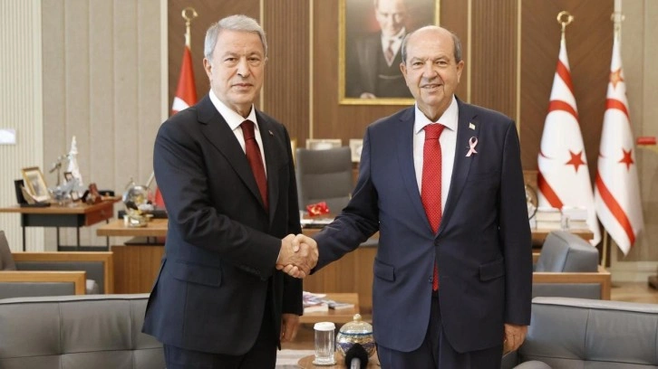 Hulusi Akar'dan Cumhurbaşkanı Tatar'a ziyaret