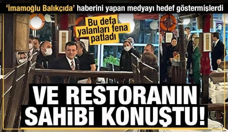 İBB'nin yalanı fena patladı! İmamoğlu'nun gittiği balık&ccedil;ı restoranının sahibi konuştu