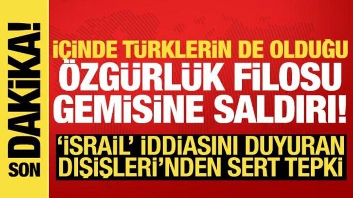 İçinde Türklerin de olduğu gemiye saldırı!
