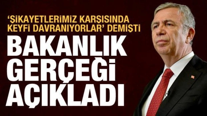 İ&ccedil;işleri'nden Mansur Yavaş'ın soruşturma izni iddiasına yanıt