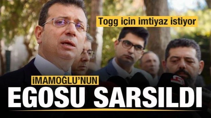 İmamoğlu, Cumhurbaşkanı Erdoğan'ı kıskandı! Togg i&ccedil;in imtiyaz istiyor