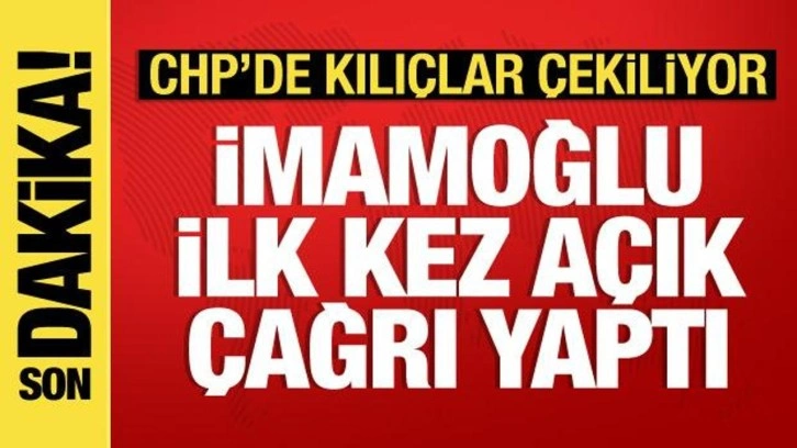 İmamoğlu ilk kez a&ccedil;ık &ccedil;ağrı yaptı: Toplum CHP'de liderin değişmesini istiyor