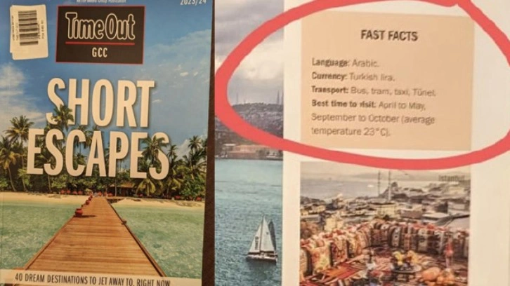 İngiliz dergi, T&uuml;rkiye'nin resmi dilini Arap&ccedil;a yaptı