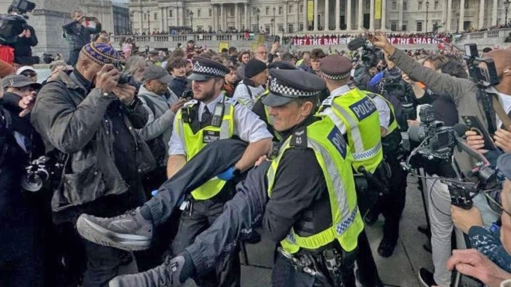 İngiltere'den Gazze eylemlerine engel! Polis yetkileri genişletilecek
