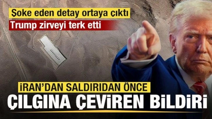 İran'dan Trump'ı çılgına çeviren bildiri! Saldırının arka planında şoke eden detay