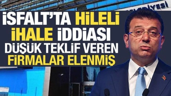 İsfalt'taki ihalelerde "hileli hareketler" iddiası