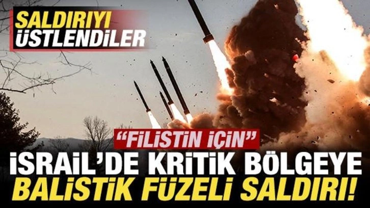 İsrail'e balistik füzeli saldırı! Sirenler çaldı! Saldırıyı üstlendiler: Filistin için
