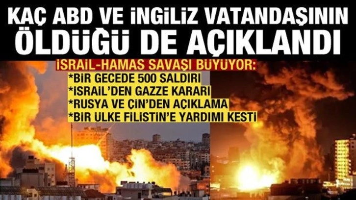 İsrail-Hamas savaşında son dakika: Ka&ccedil; ABD ve İngiliz vatandaşının &ouml;ld&uuml;ğ&uuml; a&ccedil;ıklandı