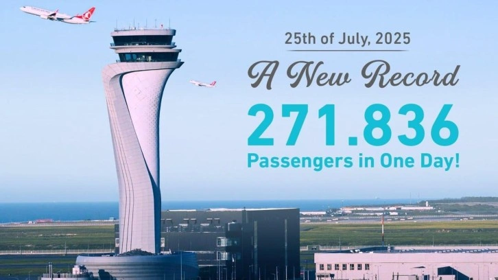 İstanbul Havalimanı yolcu rekoru kırdı
