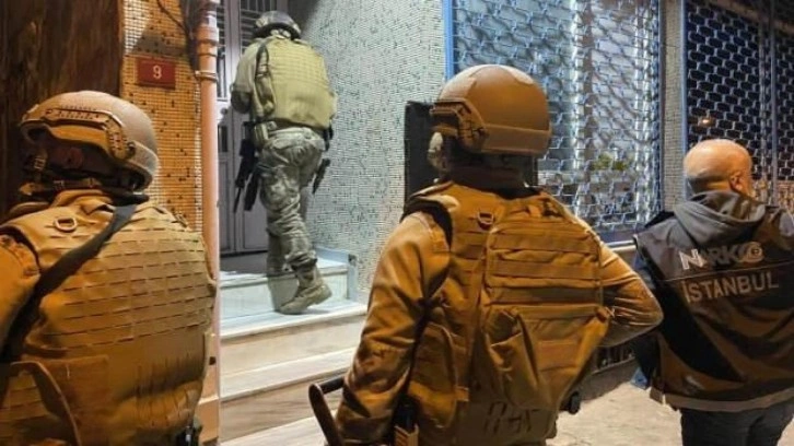 İstanbul'da uyuşturucu tacirlerine y&ouml;nelik eş zamanlı operasyon