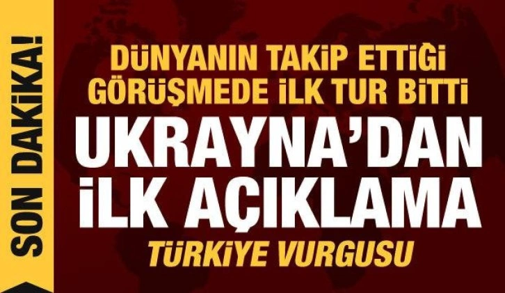 İstanbul'daki Rusya-Ukrayna m&uuml;zakeresinde ilk g&uuml;n bitti! Ukrayna'dan garant&ouml;r &uuml;lke talebi