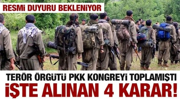 İşte terör örgütü PKK'nın aldığı 4 karar! Kongre toplanmıştı