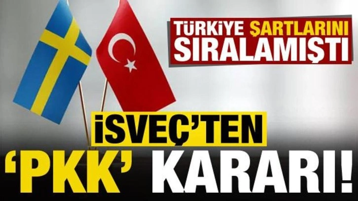 İsve&ccedil; Y&uuml;ksek Mahkemesi'nden PKK'lı ter&ouml;ristle ilgili karar! T&uuml;rkiye şartlarını sıralamıştı