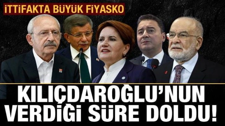 İttifakta b&uuml;y&uuml;k fiyasko: Kılı&ccedil;daroğlu'nun verdiği s&uuml;re doldu!