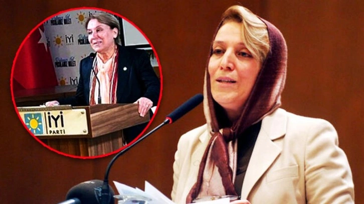 İYİ Parti Genel Başkan Yardımcısı Ayşe Sucu baş&ouml;rt&uuml;s&uuml;n&uuml; &ccedil;ıkardı