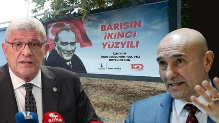 İYİ Parti ile CHP'yi birbirine d&uuml;ş&uuml;ren "İzmir" afişi!