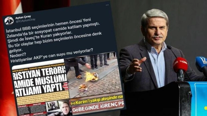 İYİ Partili &Ccedil;ıray'dan akılalmaz paylaşım: Hristiyanlar AKP'ye can suyu mu veriyorlar?