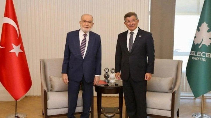 Karamollaoğlu ve Davutoğlu'ndan se&ccedil;im g&ouml;r&uuml;şmesi