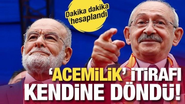 Karamollaoğlu'nun 'acemilik' itirafı kendine d&ouml;nd&uuml;!Mitingde Kılı&ccedil;daroğlu'ndan...