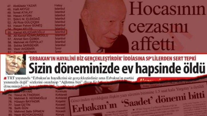 Karar'dan 'Erbakan' &ccedil;arpıtması! 'Ev hapsinde &ouml;ld&uuml;' dediler, arkasından Kılı