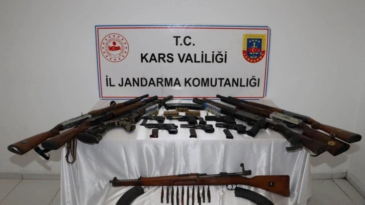 Kars’ta jandarmadan tarihi yakalama: 1'inci Dünya Savaşı’ndan kalma silah çıktı