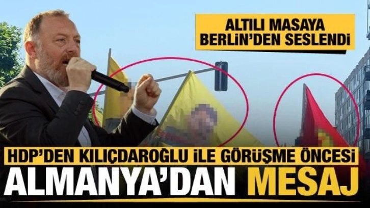 Kemal Kılı&ccedil;daroğlu&rsquo;nun g&ouml;r&uuml;şeceği HDP&rsquo;li Sezai Temelli Almanya'da &Ouml;calan'a selam g&ouml;nderdi