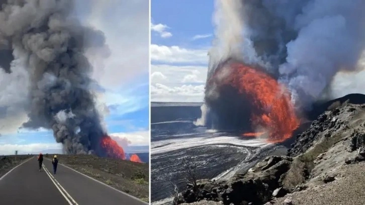 Kilauea Yanardağı yeniden patladı