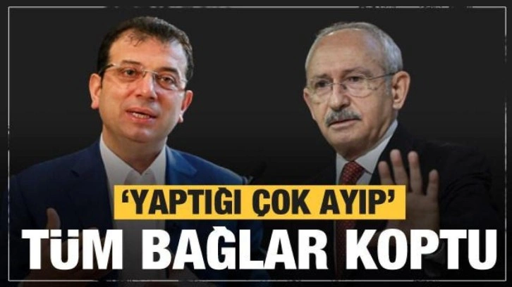 Kılı&ccedil;daroğlu bağlarını tamamen koparttı! İmamoğlu'na şok tepki: Yaptığı &ccedil;ok ayıp