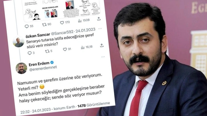 "Kılı&ccedil;daroğlu kazanamazsa istifa ederim" demişti&hellip; CHP'li Eren Erdem yeni MYK'ya