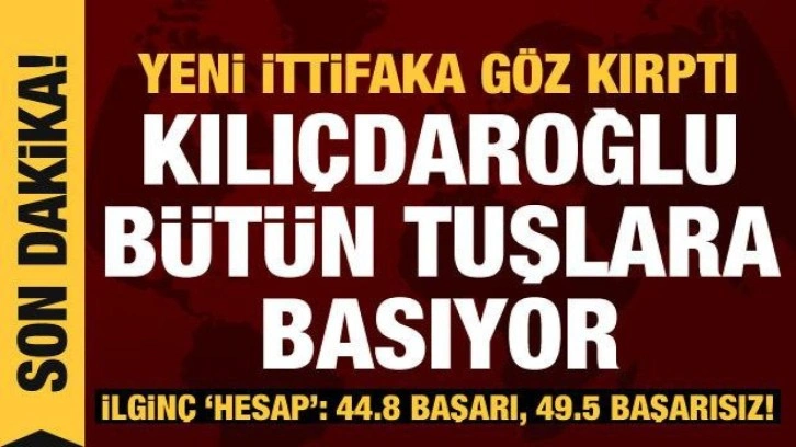 Kılı&ccedil;daroğlu, se&ccedil;imden 4 g&uuml;n sonra a&ccedil;ıklama yaptı: Y&uuml;zde 49,5'a "başarısızlık" dedi