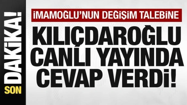 Kılı&ccedil;daroğlu'ndan İmamoğlu'nun adaylığıyla ilgili son dakika a&ccedil;ıklaması