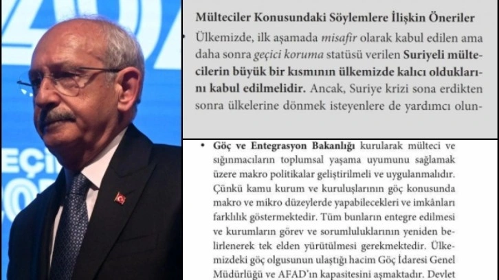 Kılı&ccedil;daroğlu'nun 'm&uuml;ltecileri g&ouml;ndereceğim' vaadini &ccedil;&uuml;r&uuml;ten CHP raporu!