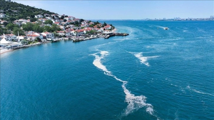 Kınalıada açıklarında yeniden müsilaj görüldü