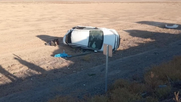 Kontrolden çıkan otomobil takla attı: 6 yaralı