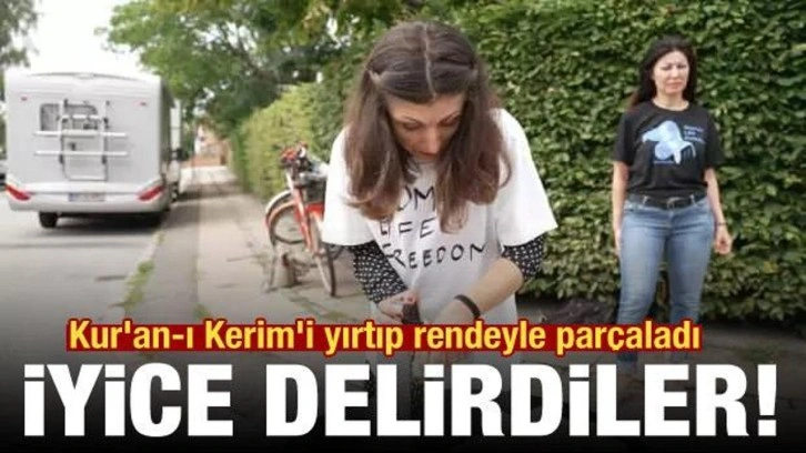 Kur'an-ı Kerim'i yırtıp rendeyle par&ccedil;aladı