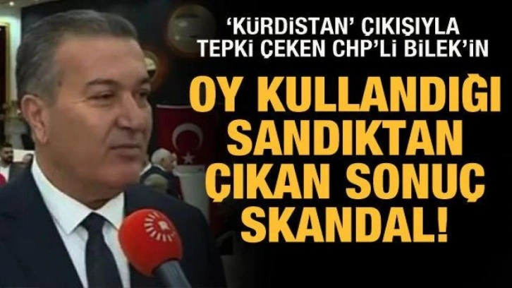 'K&uuml;rdistan' &ccedil;ıkışıyla g&uuml;ndeme gelen CHP'li Bilek'in HDP'ye oy verdiği ortay