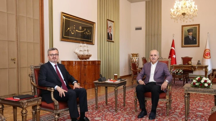 Kurtulmuş, İletişim Başkanı Duran'ı makamında kabul etti