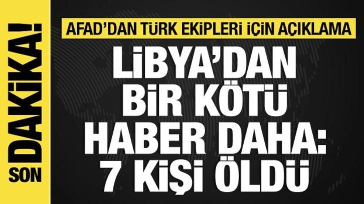 Libya&rsquo;da uluslararası kurtarma ekibi trafik kazası ge&ccedil;irdi: 7 &ouml;l&uuml;