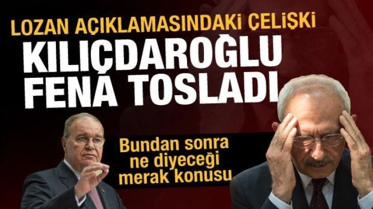 "Lozan" &ccedil;ıkışı yapan Kılı&ccedil;daroğlu yine duvara tosladı
